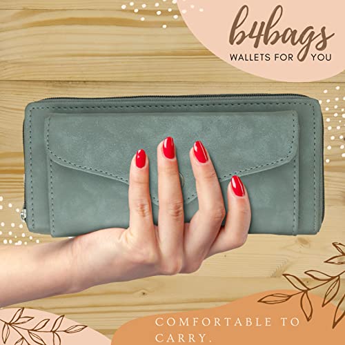 b4bags Wallet for Women | Stylish Clutch for Daily Use | Ladies Hand Purse | Return Gifts for Girls (Grey) - Image 4