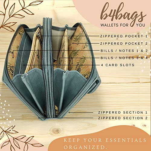b4bags Wallet for Women | Stylish Clutch for Daily Use | Ladies Hand Purse | Return Gifts for Girls (Grey) - Image 5