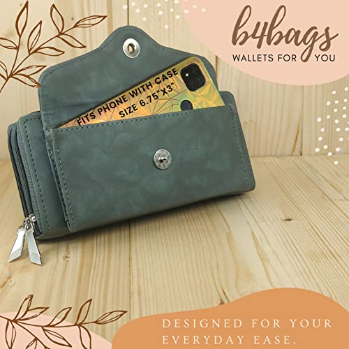 b4bags Wallet for Women | Stylish Clutch for Daily Use | Ladies Hand Purse | Return Gifts for Girls (Grey) - Image 3