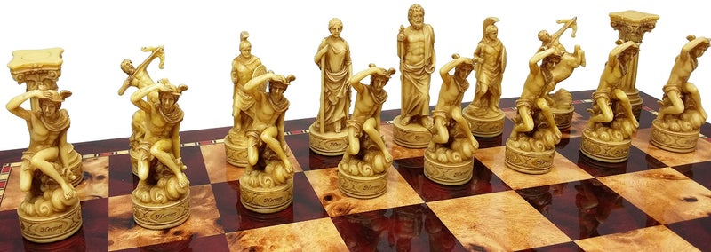 HPL Greek Gods Mythology Set of Chess Men Pieces Hand Painted - NO Board - Image 5