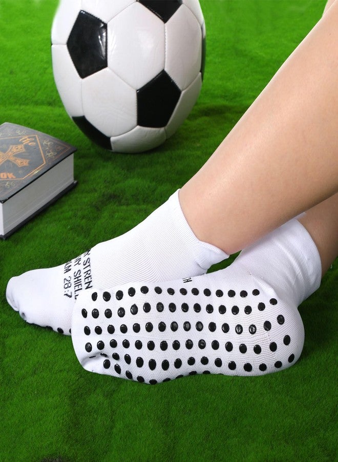Glitopper 6 Pairs Grip Religious Socks Christian Sock Anti Slip Athletic Running Ankle Sock Elastic Low Cut with Rubber Dots Jesus Religious Faith Gifts for Men Women Football Basketball Soccer Sports - Image 3