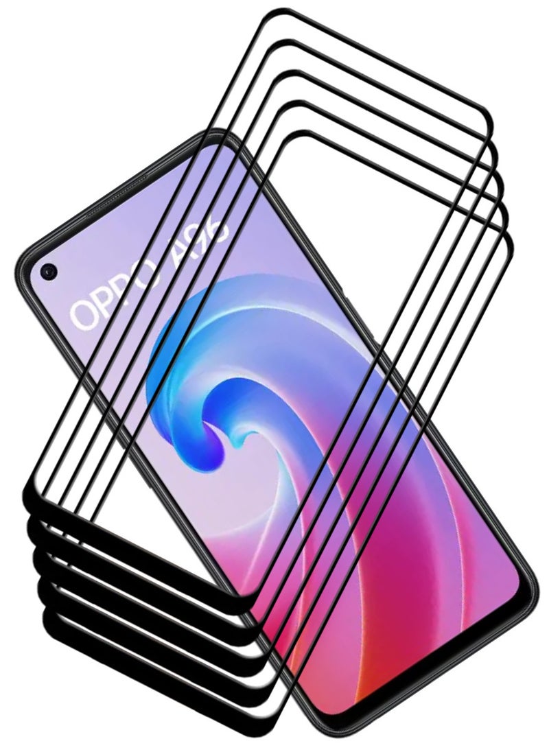 ACLIX 5 Pieces Antistatic ESD Dustproof Premium Quality High Definition Tempered Glass Screen Protector Designed For Oppo A96 - Image 1