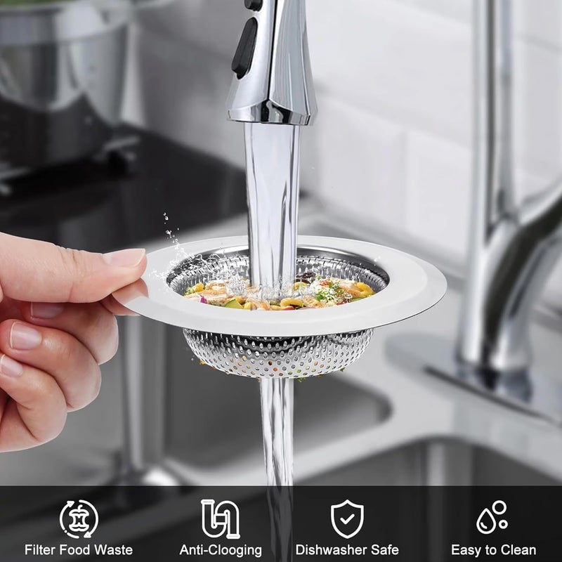 AVIARA™ Mesh Sink Strainer Jali for Kitchen Bathroom Drainage - Premium Stainless Steel Fine Mesh Sieve Filter Basket with Anti-Clogging Technology, Rust-Resistant, Easy Clean (Pack of 2) - Image 4