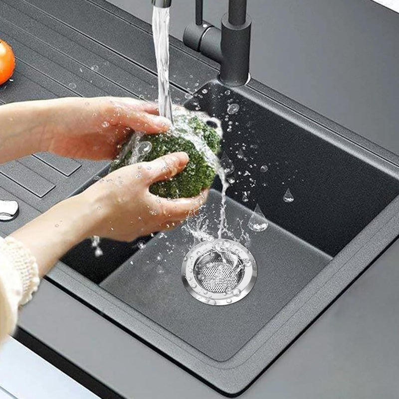 AVIARA™ Mesh Sink Strainer Jali for Kitchen Bathroom Drainage - Premium Stainless Steel Fine Mesh Sieve Filter Basket with Anti-Clogging Technology, Rust-Resistant, Easy Clean (Pack of 2) - Image 2