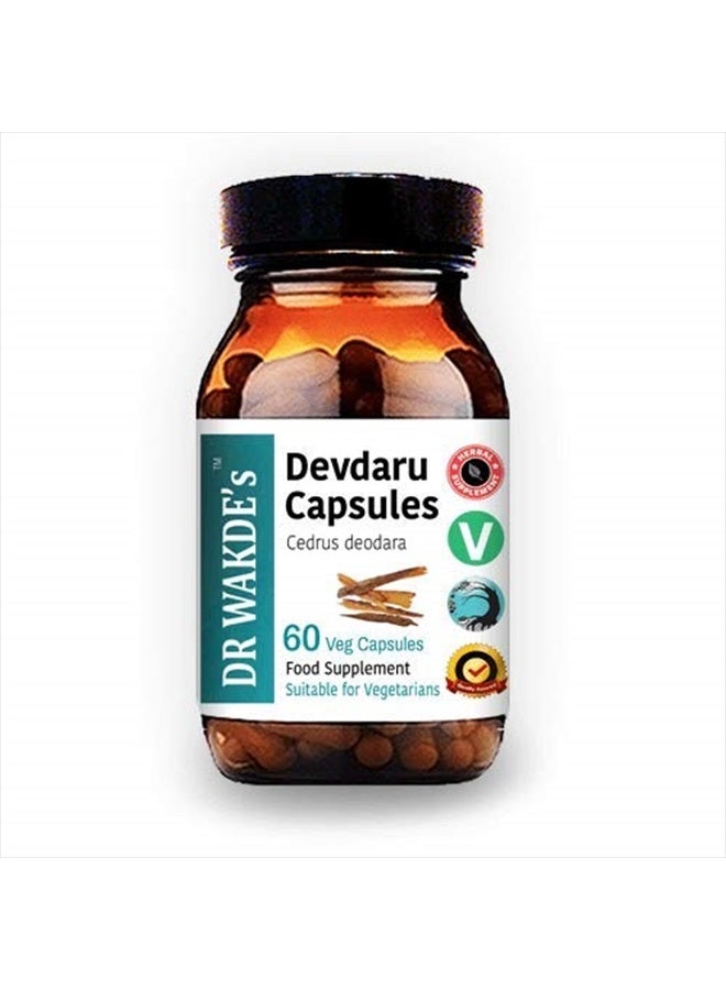 London DR WAKDE'S Devdaru Capsules (Cedrus deodara, 60 Veg Caps, Plant-Based Supplement, Ayurvedic Herb, All Natural, Vegan) - Image 1