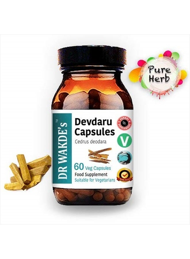 London DR WAKDE'S Devdaru Capsules (Cedrus deodara, 60 Veg Caps, Plant-Based Supplement, Ayurvedic Herb, All Natural, Vegan) - Image 2