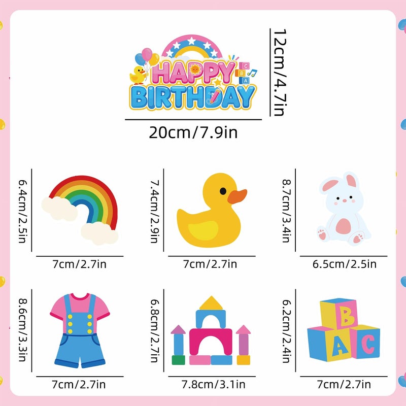 LANFUBEISI 112pcs English Teacher Birthday Decorations Tableware Set Include Banner,Hanging Swirls, Waterproof Tablecloth,Latex Balloons,Paper Plates of 2 Size,Cake Topper, Napkins and Paper Cups - Image 4
