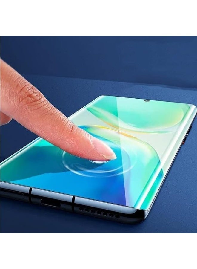 Lynacz Original Compatible with Redmi Note 13 Pro Plus Screen Protector Tempered Glass,3D Curved Edge High Definition 9HZ Hardness Case Friendly Full Glue Screen Protector For Redmi Note 13 Pro Plus (UV Clear) - Image 3