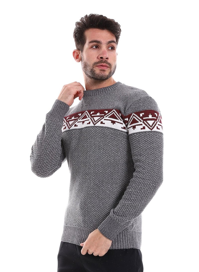 سيزار بلوفر رجالي صوف بتصميمات متعددة - Image 3