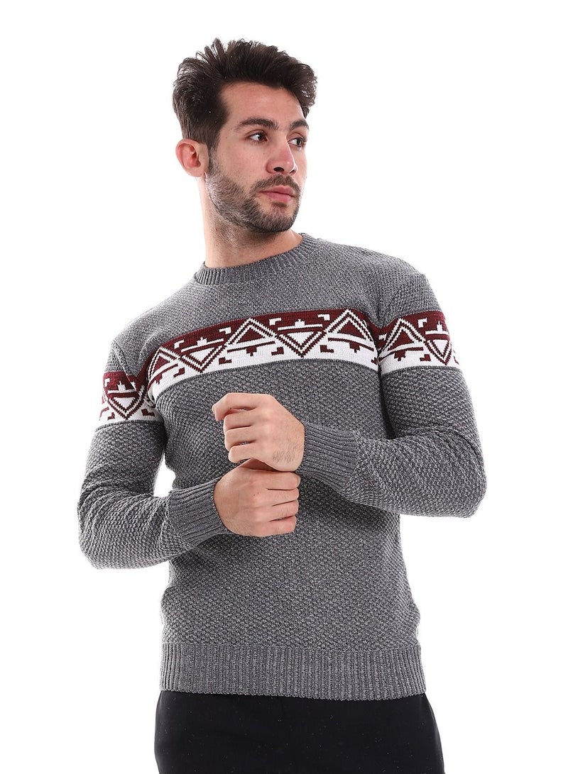 سيزار بلوفر رجالي صوف بتصميمات متعددة - Image 2