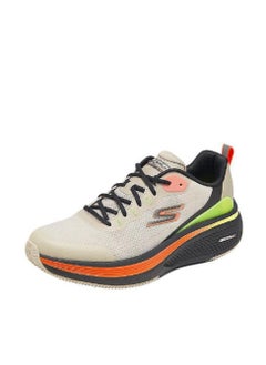 SKECHERS Go Run Men’s Lightweight Running Shoes – Breathable & Shock Absorption (Beige/Orange)  - Image 2