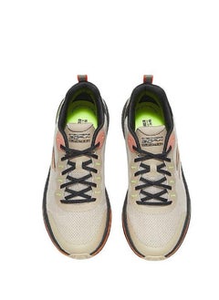 SKECHERS Go Run Men’s Lightweight Running Shoes – Breathable & Shock Absorption (Beige/Orange)  - Image 3