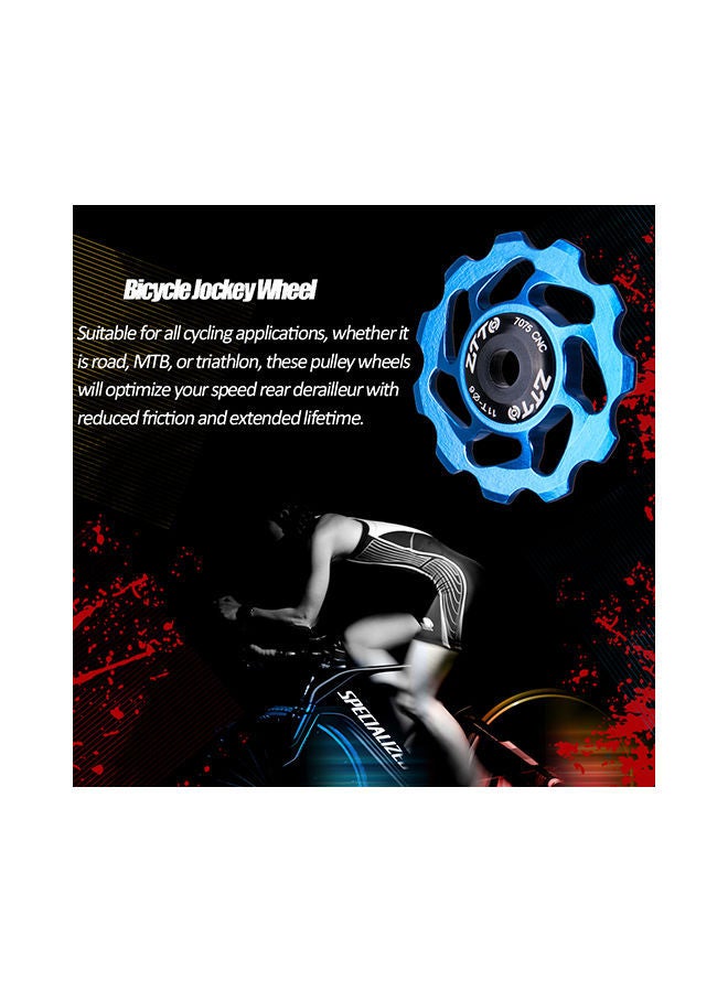Bicycle Rear Derailleur Jockey Wheel Ceramic Bearing Pulley 10x5centimeter