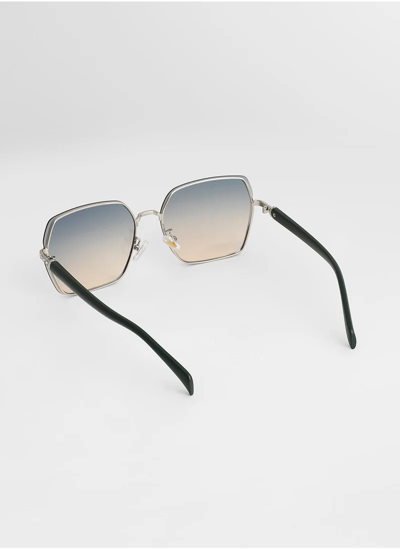 صوص هاوت Embellished Geometric Sunglasses