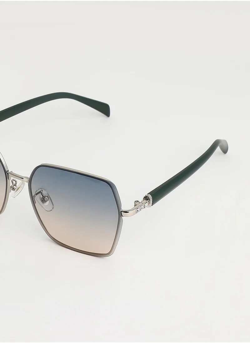 صوص هاوت Embellished Geometric Sunglasses
