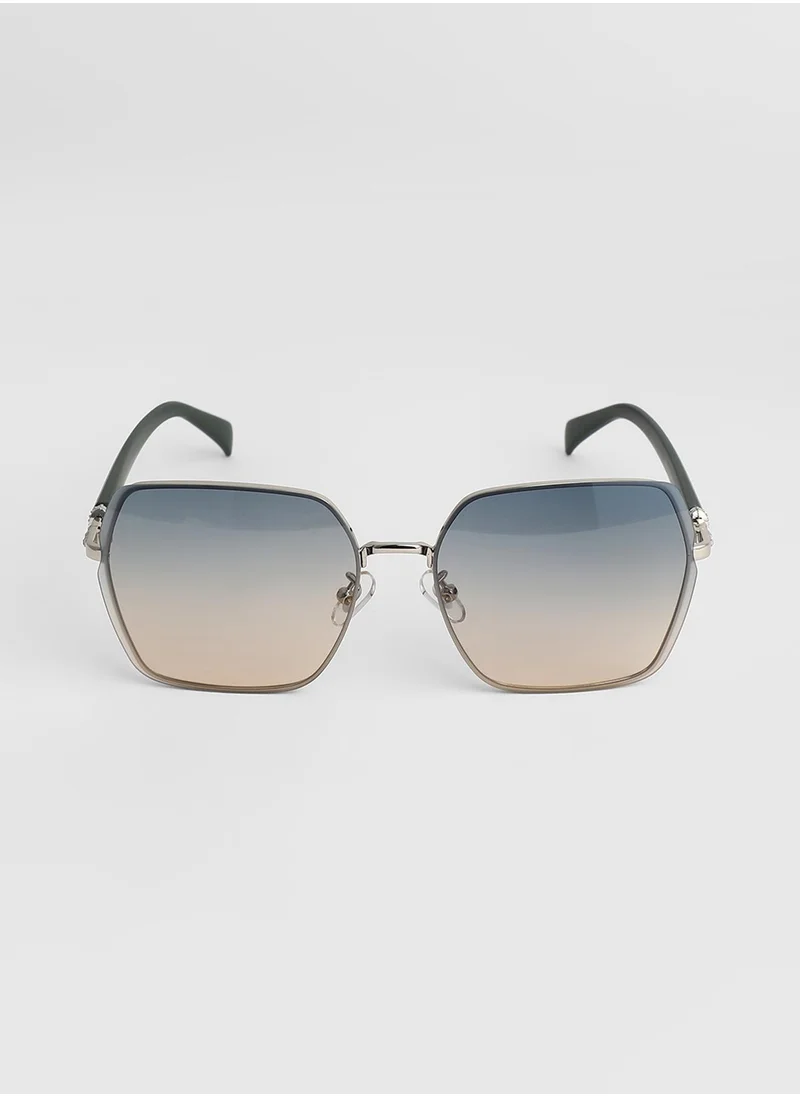 صوص هاوت Embellished Geometric Sunglasses