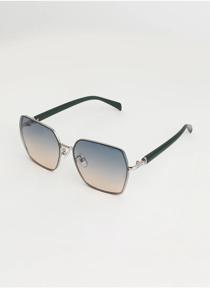 صوص هاوت Embellished Geometric Sunglasses