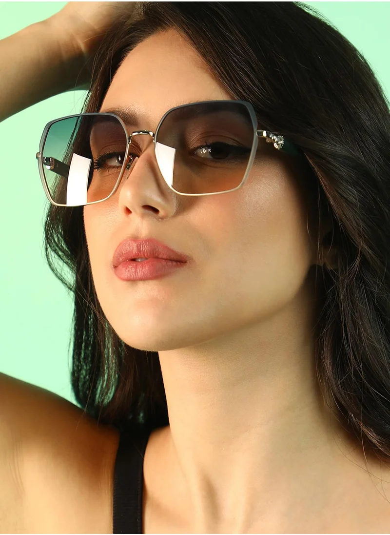 صوص هاوت Embellished Geometric Sunglasses