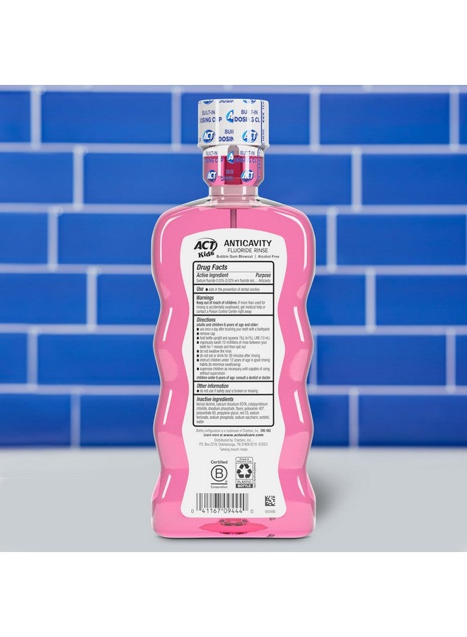 ACT Kids Anti-Cavity Fluoride Rinse, Bubblegum Blowout 16.9 oz - Image 2
