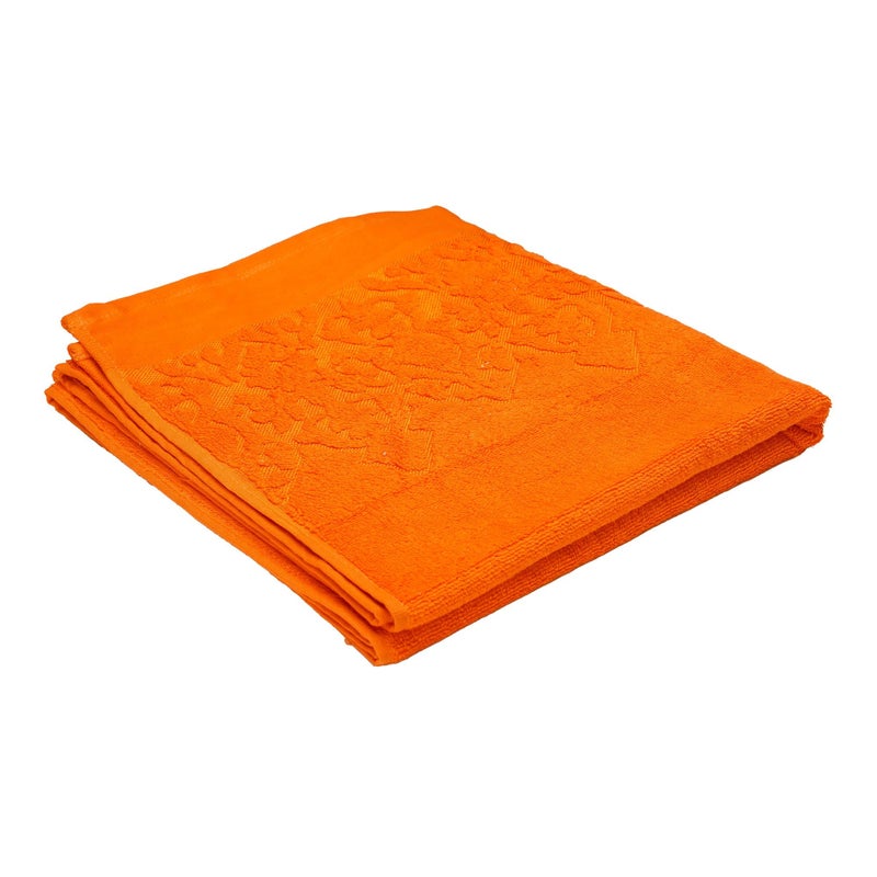 BYFT Home Bath Towel Orange 70 x 140 Cm 100% Cotton 550 Gsm Set of 01 - ART-BTD003 - Image 1