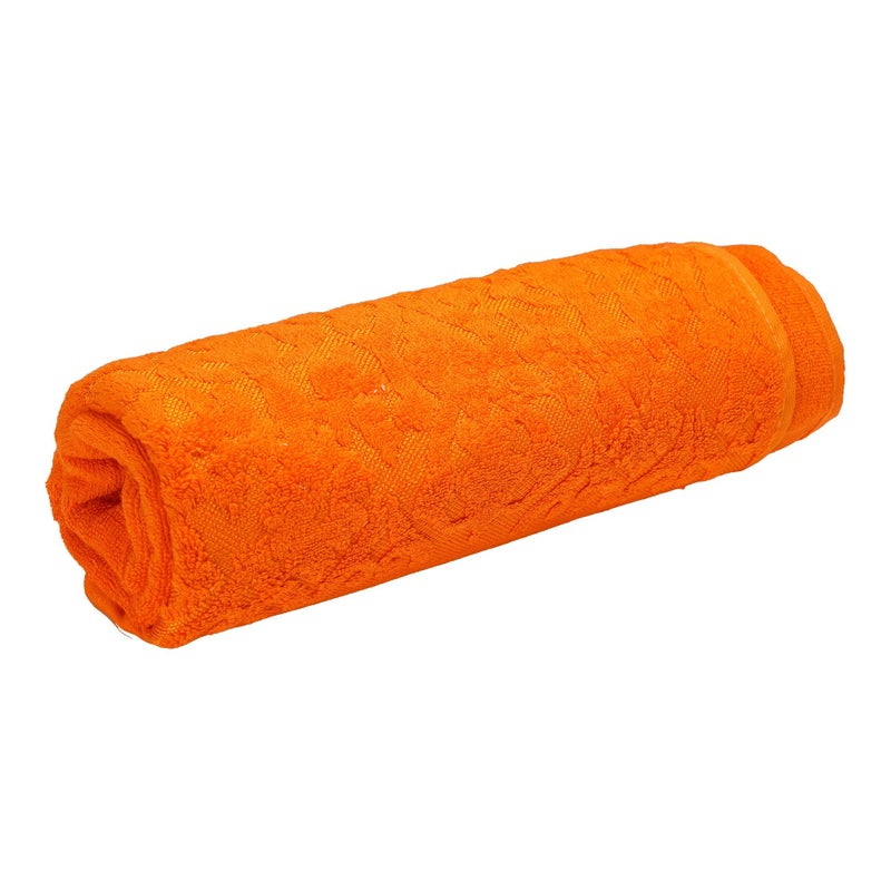BYFT Home Bath Towel Orange 70 x 140 Cm 100% Cotton 550 Gsm Set of 01 - ART-BTD003 - Image 5