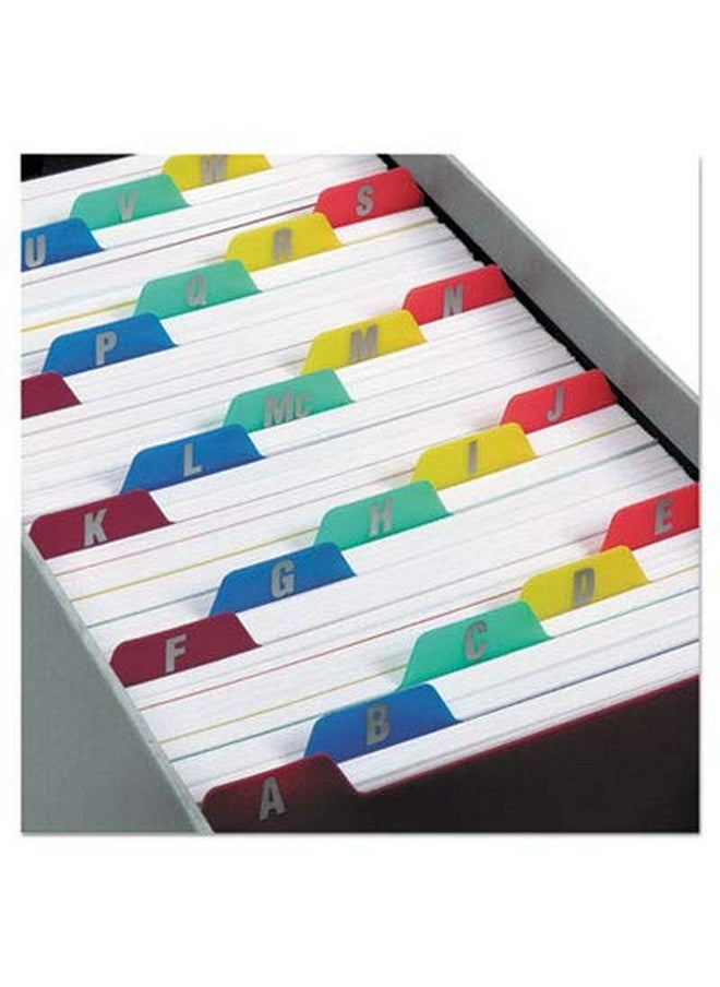 1InTheOffice - Index Card Box 5X8 Inch Index Card Holder 5X8 400 Capacity & Index Card Guide Set Az 1/5 Tab - Image 1