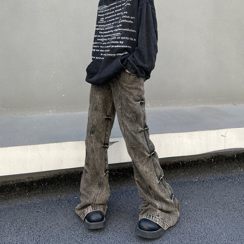 Unisex Casual Daily Denim Jeans - Image 3