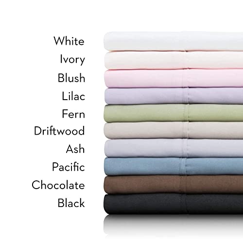 BEVI Bedsheet for King Bed 300 TC Flat Bedsheet with 2 Pillow Covers Size-(90"x95") Dark Grey - Image 5