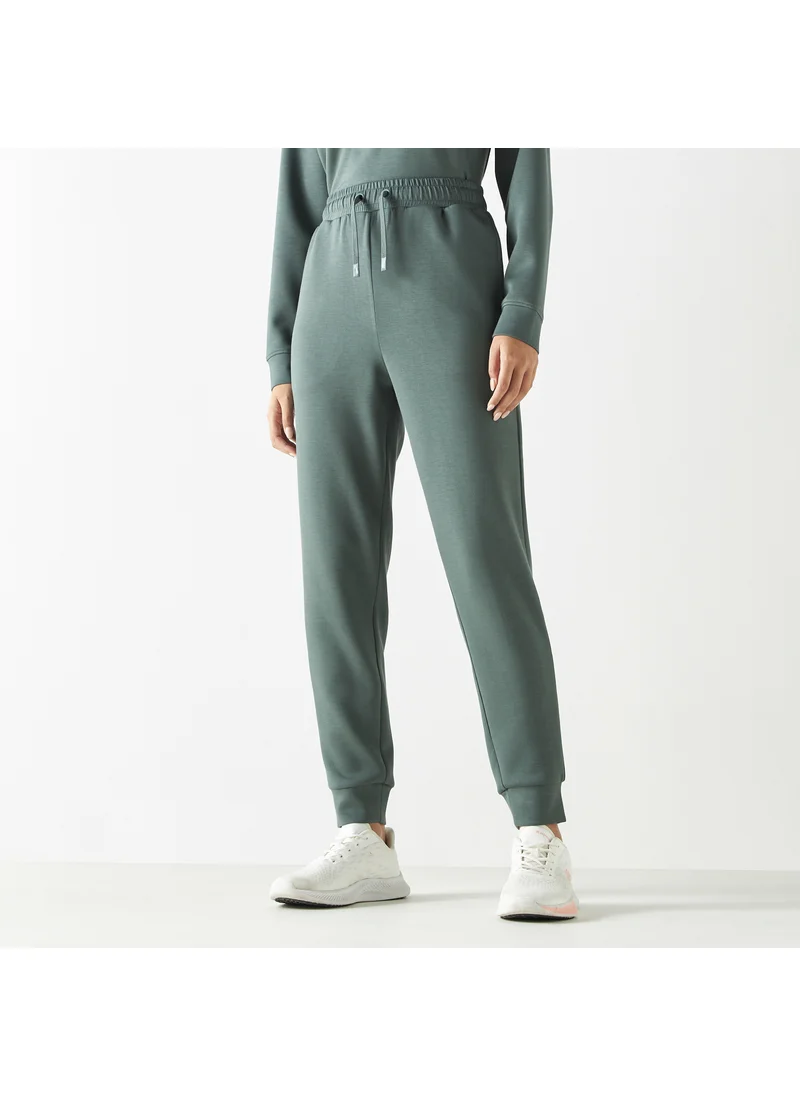 ADOT by Splash Solid Joggers with Drawstring Closure and Pockets