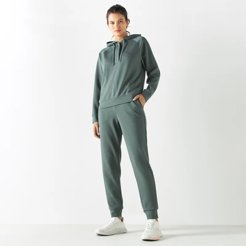 ADOT by Splash Solid Joggers with Drawstring Closure and Pockets