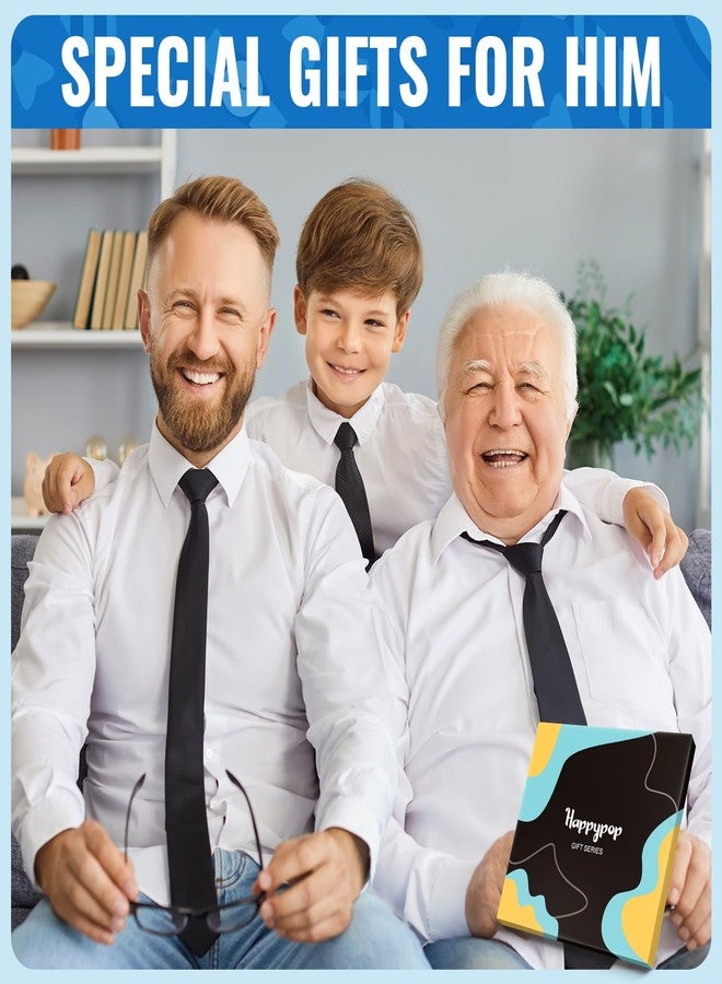 Happy Pop جوارب هابي بوب لعيد الأب - جوارب مضحكة للأب، هدايا للأب من الابنة والابن، هدايا مميزة للرجال، أزرق - Image 3