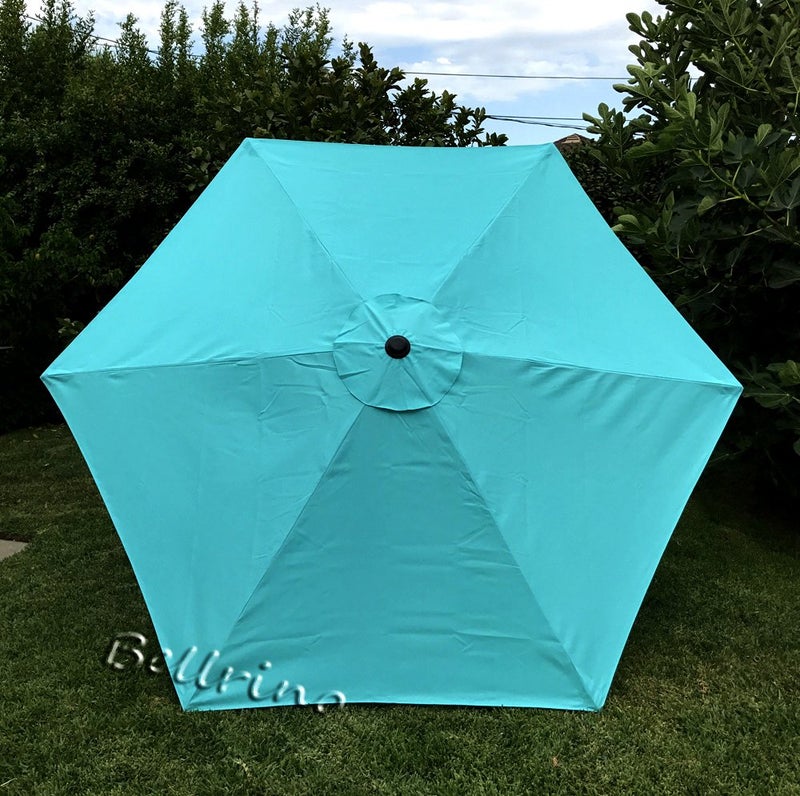 BELLRINO Replacement * Peacock Blue * Umbrella Canopy for 9 ft 6 Ribs (Canopy Only) (Peacock BLUE-96) - Image 2