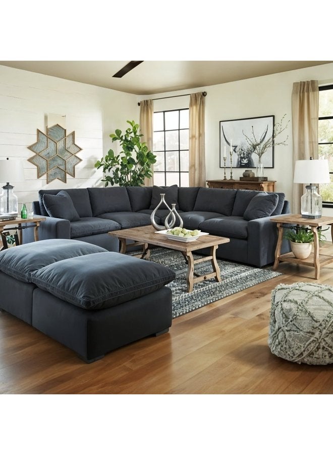 Sofa – Blue Wood