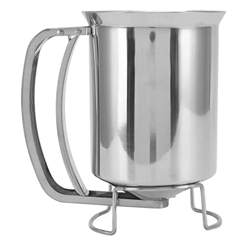 TOPINCN Pancake Batter Dispenser Stainless Steel Cupcake Batter Dispenser Handheld Pancake Pourer Great for Baking Cupcakes Muffins Waffles Cooking Crepes