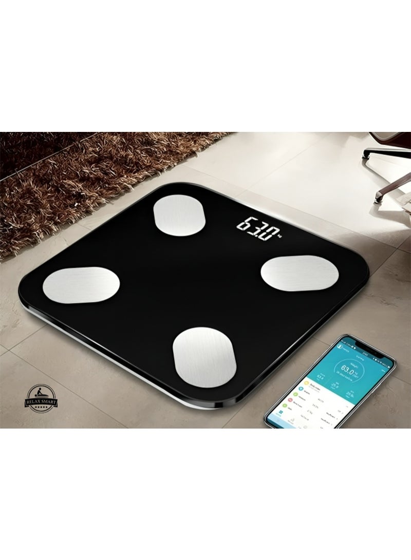 Relax Smart Smart Digital Body Weight Scale with Bluetooth Technology – High Precision Fitness Scale with Body Composition Analyzer, BMI, Muscle, Fat, and Water Tracking via Mobile App - Image 5