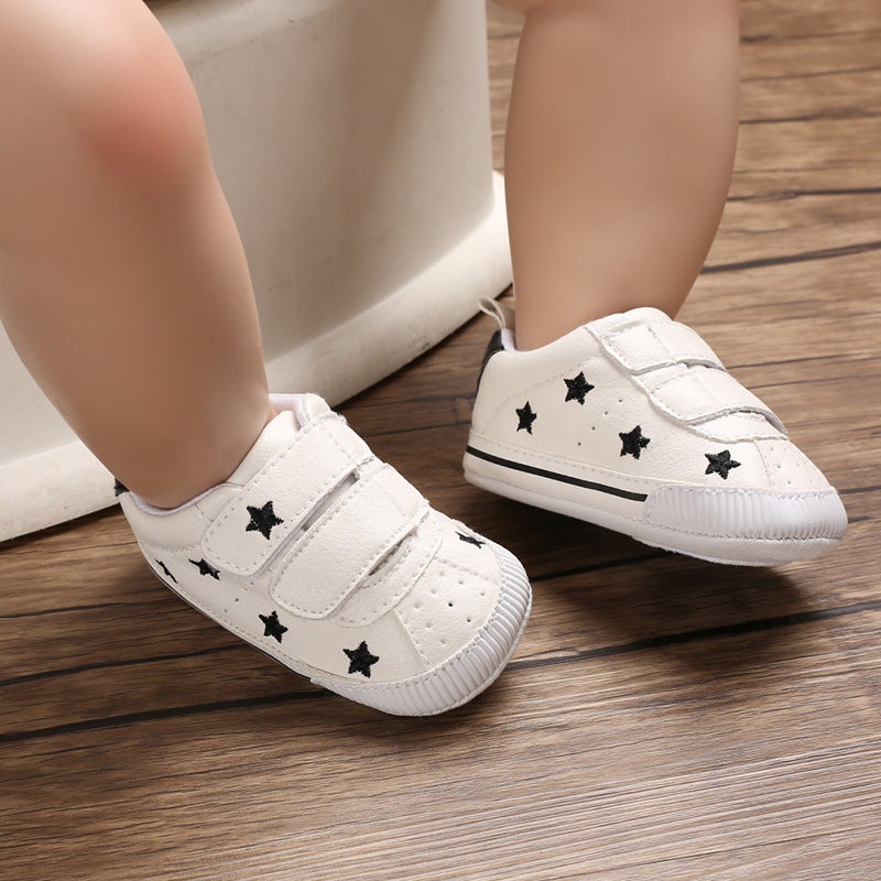 Men'S And Women'S Baby Casual Shoes Pu Semi Rubber Bottom Non-Slip Shoes 0-1 Year Old Baby Toddler Shoes A Generation Of Hair - Image 5