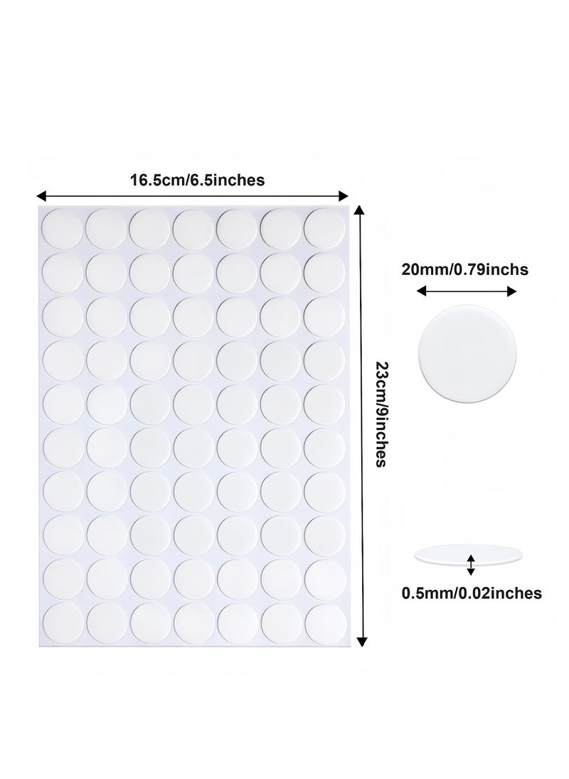 Lee Yon 280-Piece Double Sided Sticky Dots Stickers Removable Round Putty Clear Sticky Tack No Trace Super Sticky Putty Waterproof Small Stickers for Festival Decoration  - Image 2