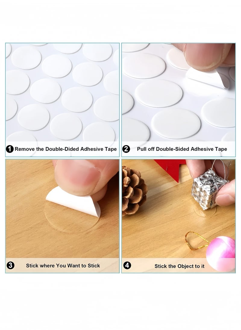 Lee Yon 280-Piece Double Sided Sticky Dots Stickers Removable Round Putty Clear Sticky Tack No Trace Super Sticky Putty Waterproof Small Stickers for Festival Decoration  - Image 5