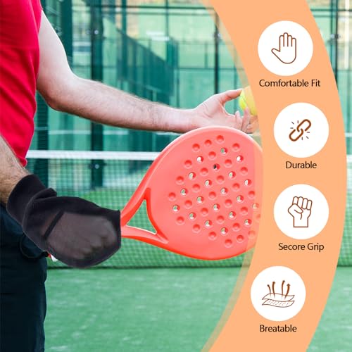 Croloose 1 Pair of Racquet Gloves for Dink Ball & Racquetball, Tennis Mitten, Paddle Mitts, Warm Ultra Breathable Mitten Stretchy Knit Cuff for Women & Men, Moisture-Wicking, Durable & Secure Fit - Image 3