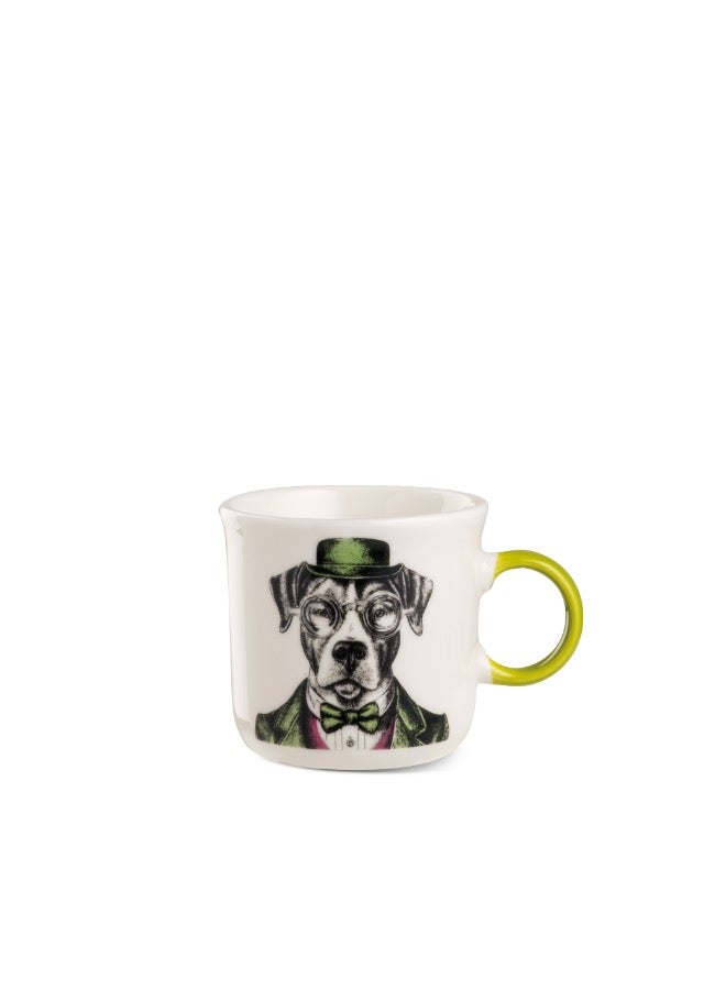 ايجان Human Essence Mini Dog Print Mug – 80ml, New Bone China, Dishwasher & Microwave Safe 