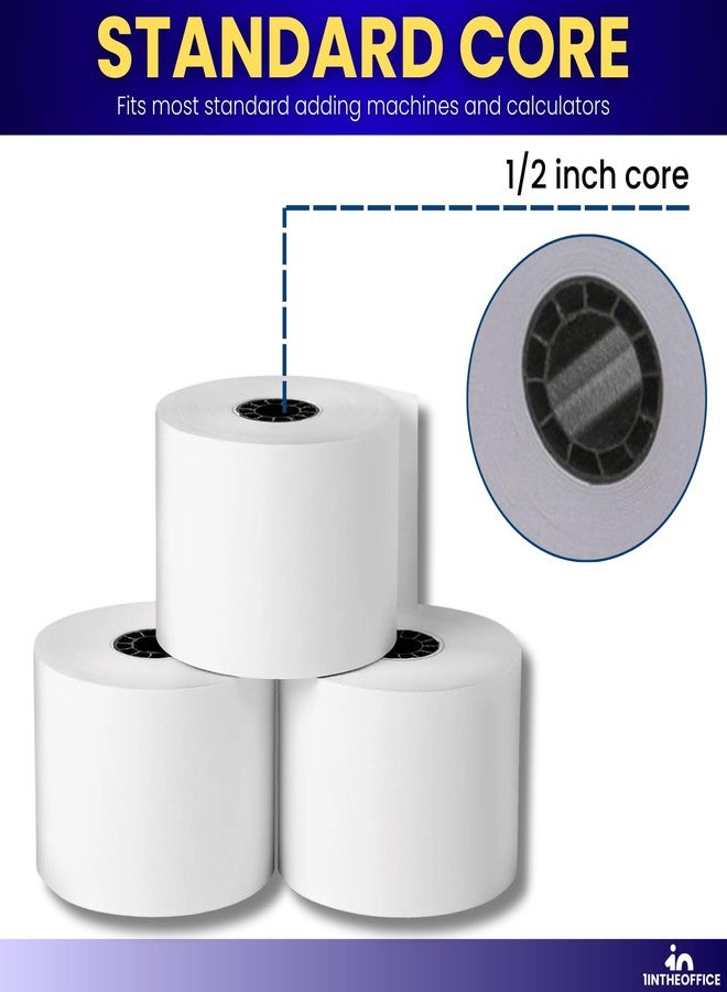 1InTheOffice Cash Register/POS Rolls, 1 Ply, 1 1/2" x 128', 10/Pack - Image 4