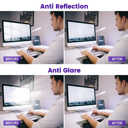 FFORITO F FORITO 27 Inch Anti Blue Light Matte Monitor Screen Protector For 27" Diagonal LED PC Monitor, Reduce Eyes Strain and Anti Glare Computer Screen Cover for Widescreen Monitor - Image 3