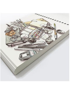ROBUST Robust 400 Series(5.5"x8.5") SketchBook, 100 Sheets Sketch Pad, 180gsm Drawing Notebook, Art Paper For Dry and Wet Media, Drawing Book For Kids, Spiral Bound Artist Sketch Paper, Acid-Free Art Book  - Image 3