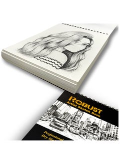 ROBUST Robust 400 Series(5.5"x8.5") SketchBook, 100 Sheets Sketch Pad, 180gsm Drawing Notebook, Art Paper For Dry and Wet Media, Drawing Book For Kids, Spiral Bound Artist Sketch Paper, Acid-Free Art Book  - Image 3