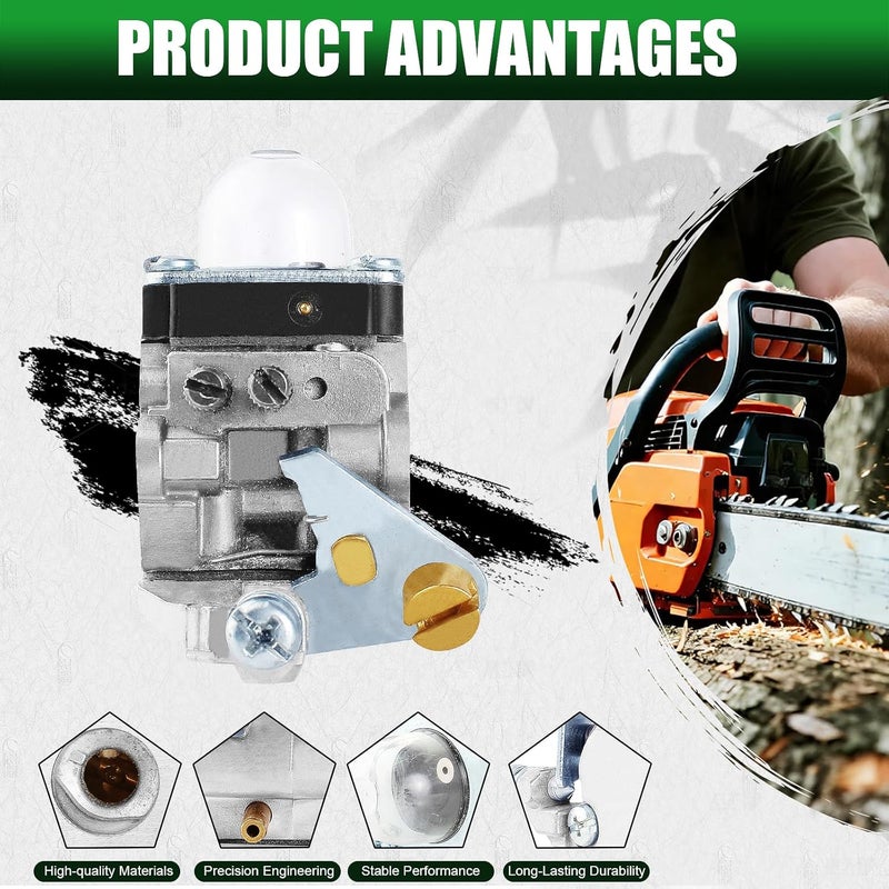 QAZAKY Carburetor Replacement for Echo String Trimmers and Mantis Tillers - Image 3