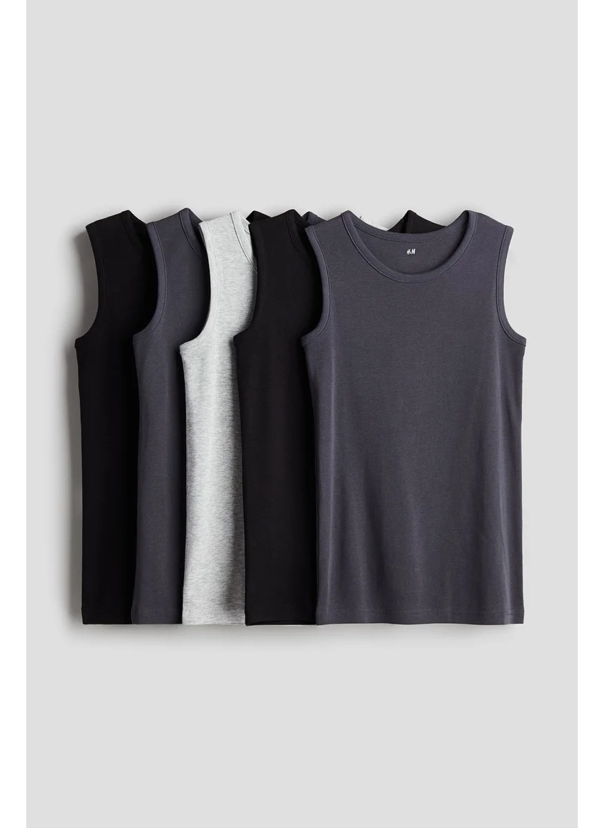 اتش اند ام 5-Pack Cotton Vest Tops