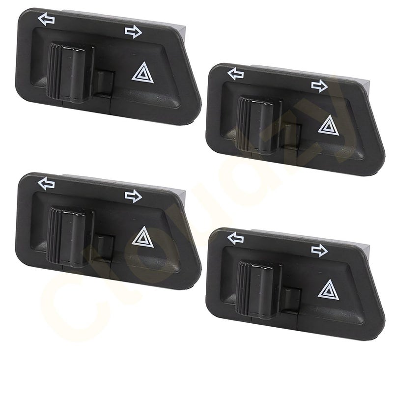Cloudzy Universal Parking Hazard Switch With Indicator Switch Motorcycle Warning Light Switch (4) - Image 1