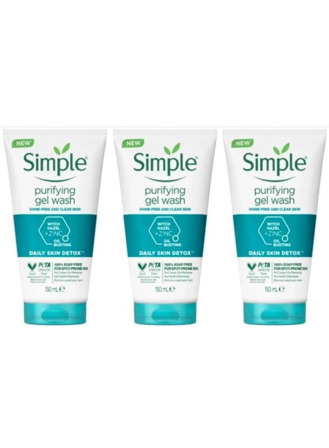 سمبل 3 عبوات من سمبل غسول جل منقي  150 مل - Image 1