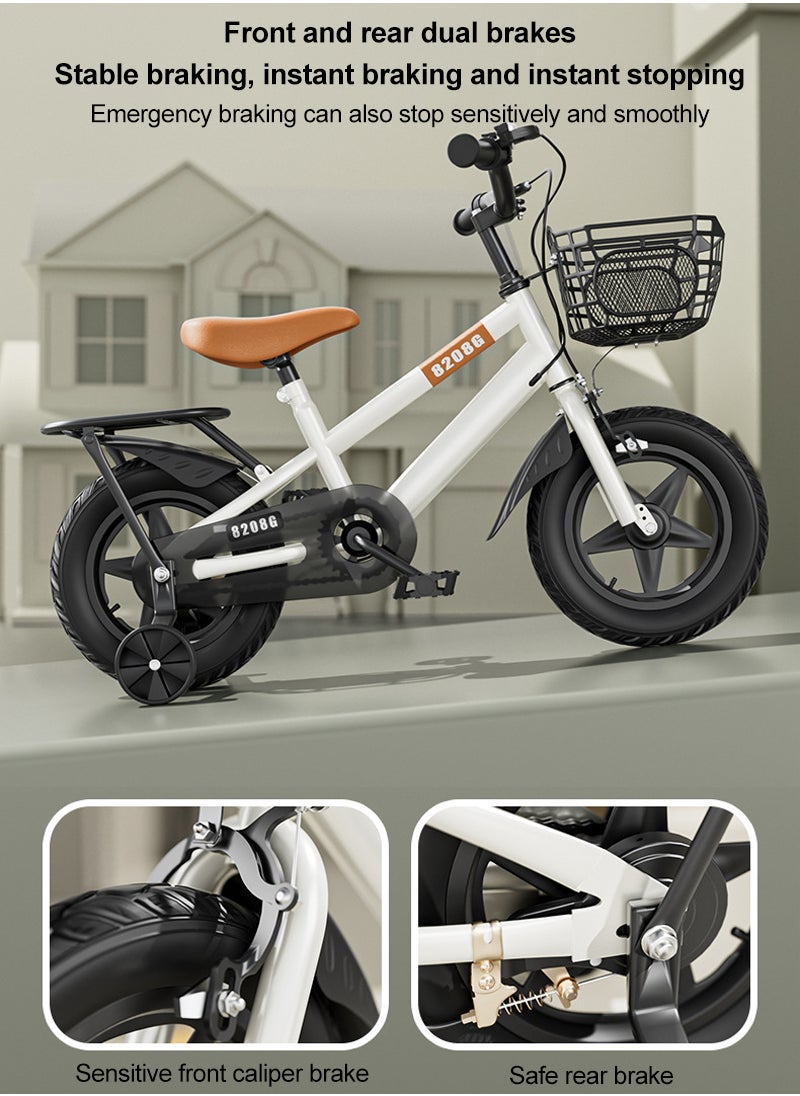 Sharpdo - Children's Bicycle High-carbon steel frame with rear seat, wear-resistant tyres, adjustable seat, smooth bearings, safe, stable and responsive dual brakes Best for children's cycling adventures - Image 1