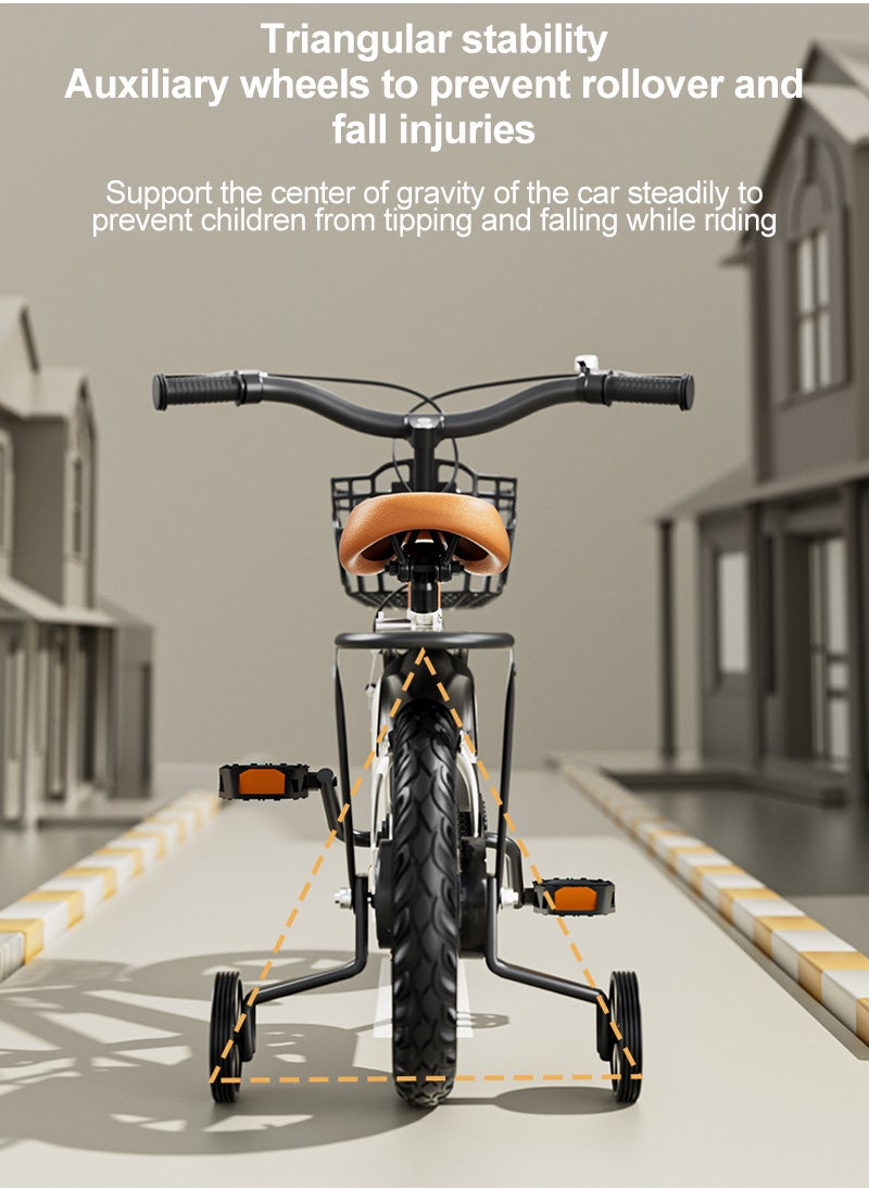 Sharpdo - Children's Bicycle High-carbon steel frame with rear seat, wear-resistant tyres, adjustable seat, smooth bearings, safe, stable and responsive dual brakes Best for children's cycling adventures - Image 1